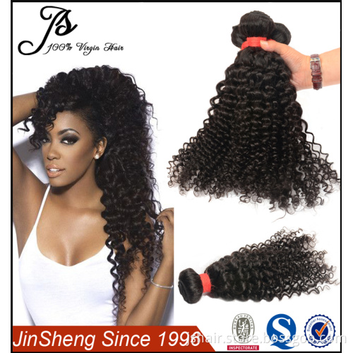 Hot sale 7A Grade shiny brazilian curly virgin hair with no tangle no shed hair weave
